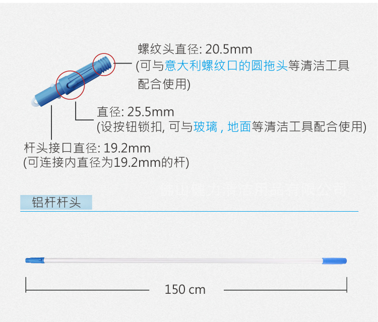 專業型快速鎖平拖 配1條平拖布 紅黃藍綠四色可選